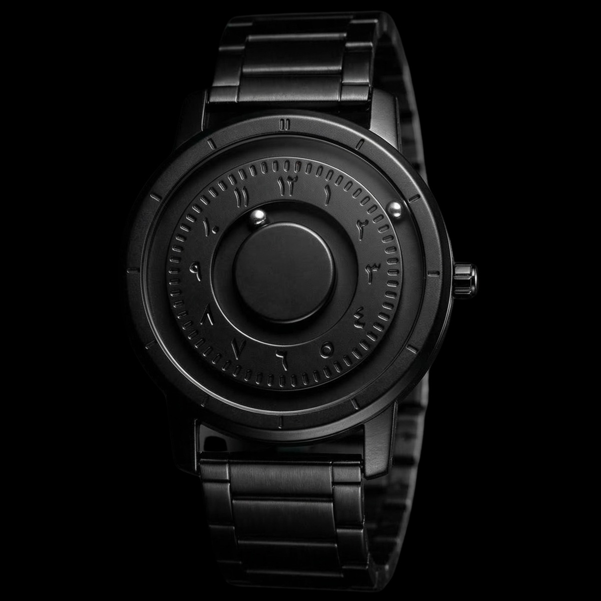 Magneto Metal Arabic Black Watch classic
