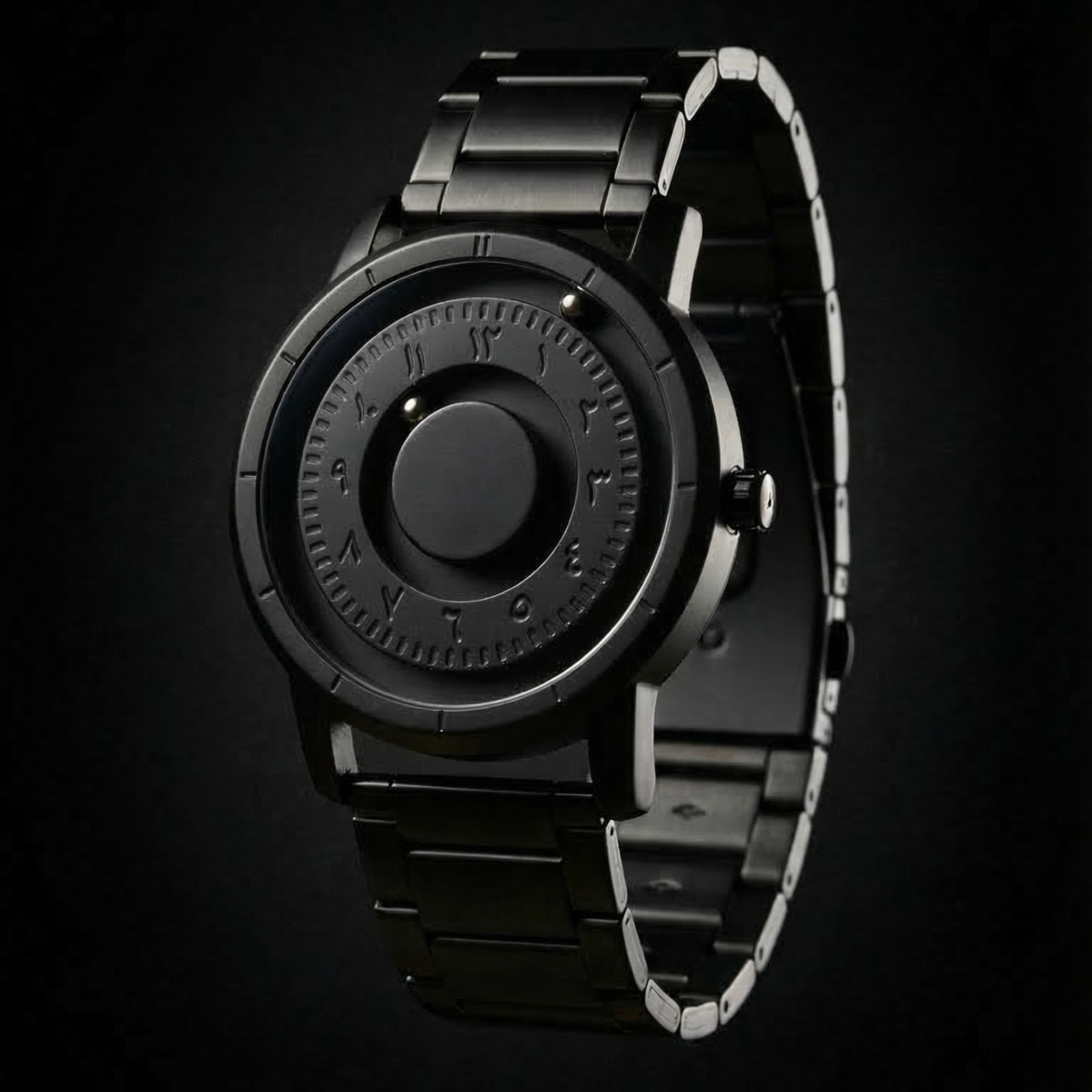Magneto Metal Arabic Black Watch classic