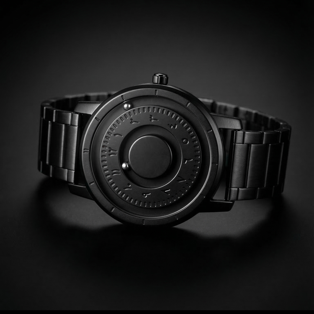 Magneto Metal Arabic Black Watch classic