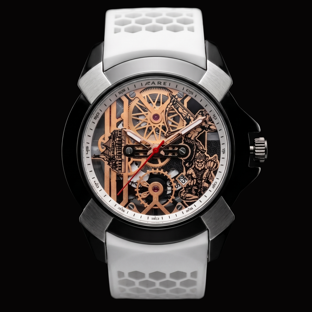 Raghunandan Black With Silicone White S