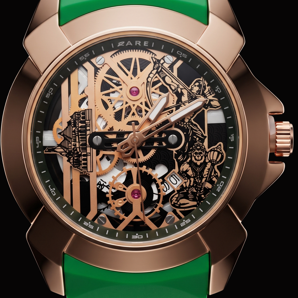 Raghunandan Gold With Silicone Green S