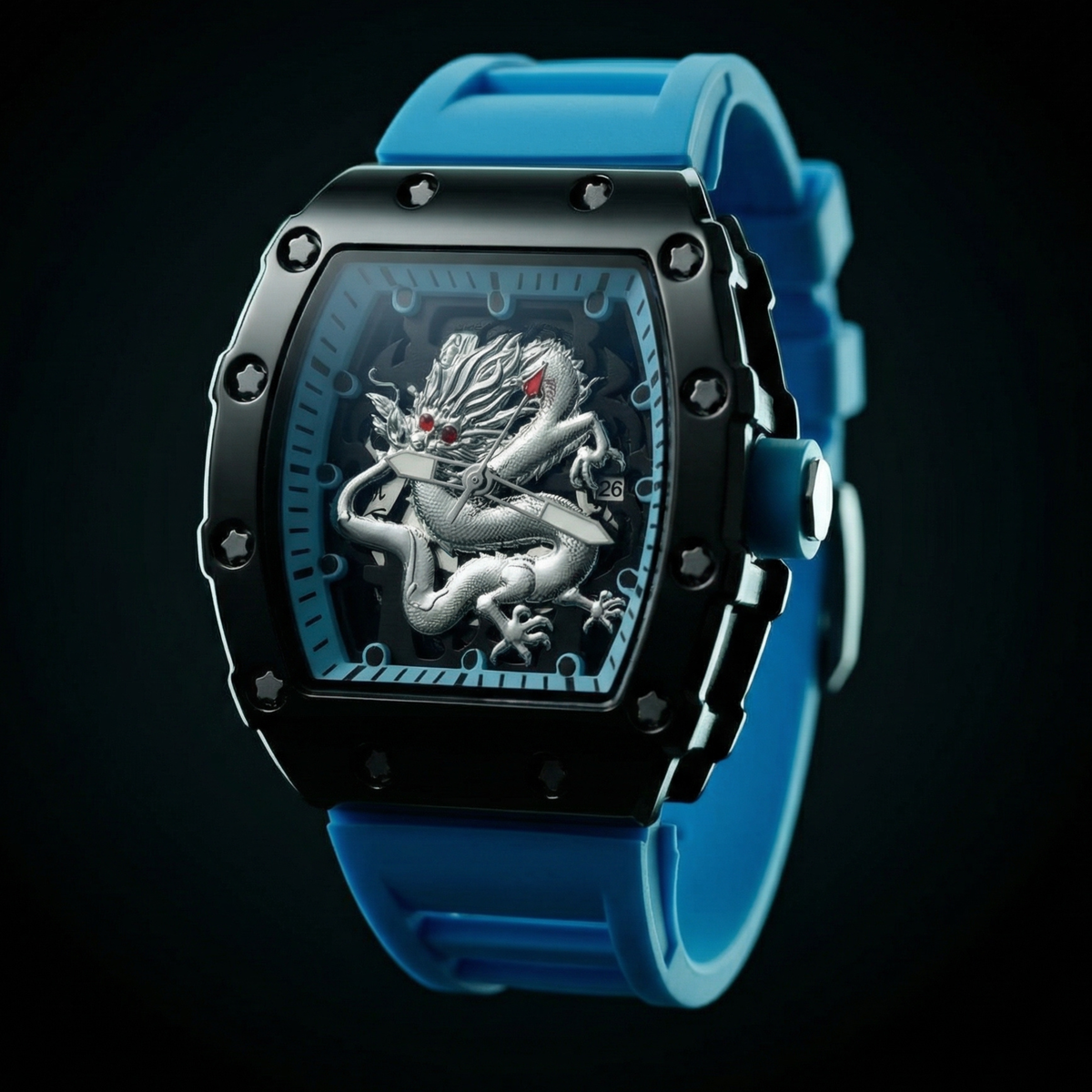 Drakon Black Chrome Sky Blue