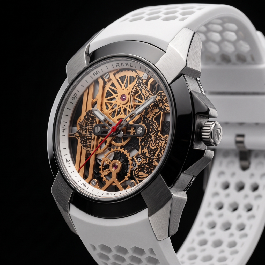 Raghunandan Black With Silicone White S