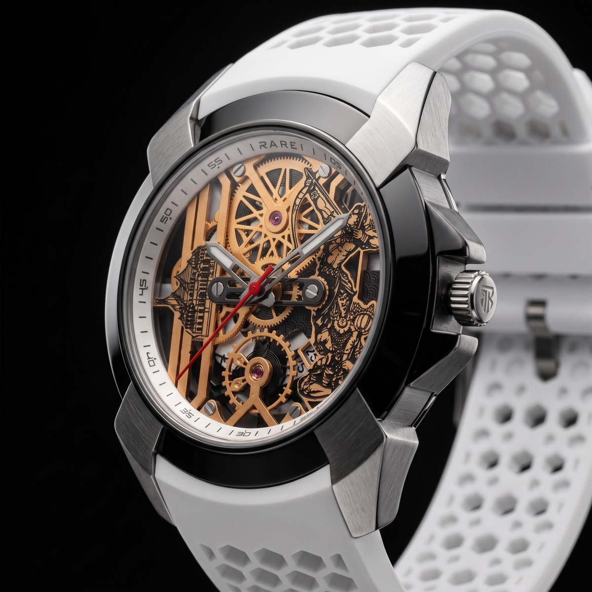 Raghunandan Black With Silicone White S