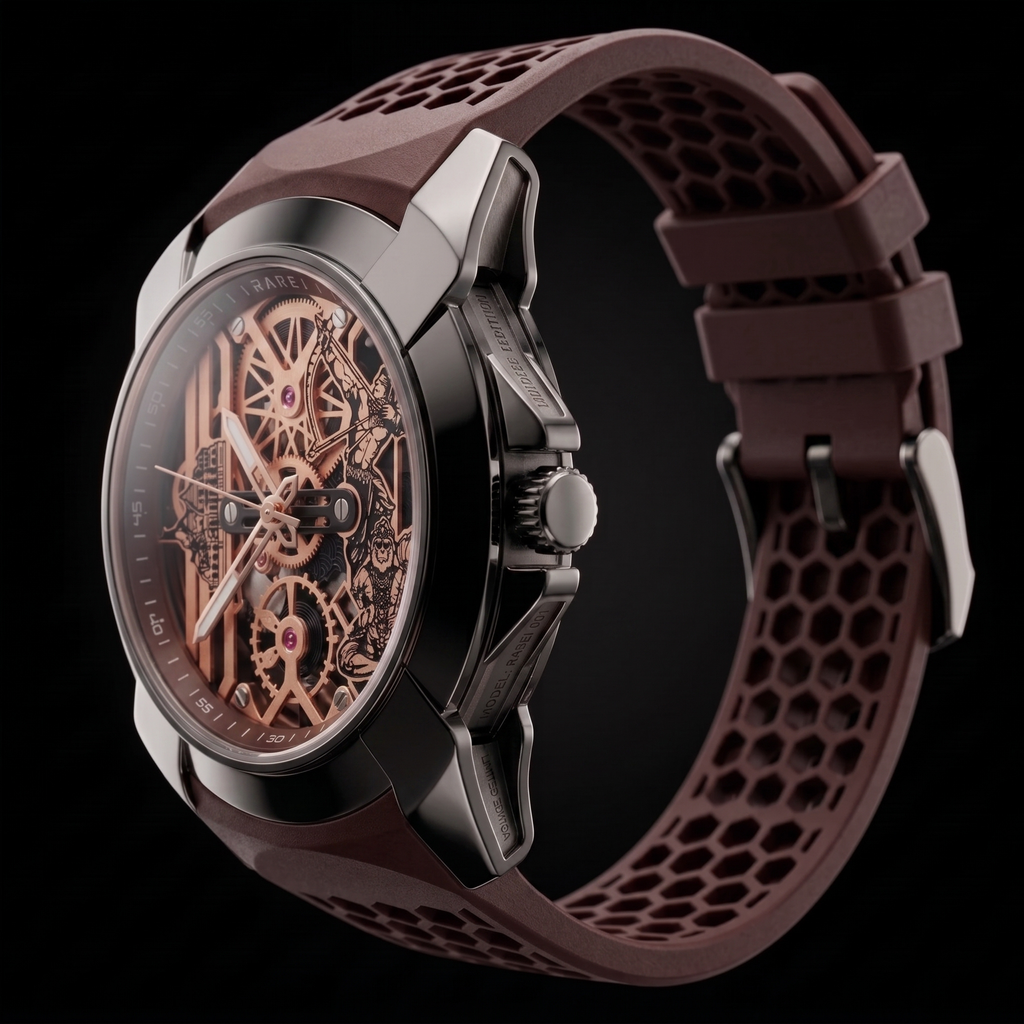 Raghunandan Black With Silicone Brown S