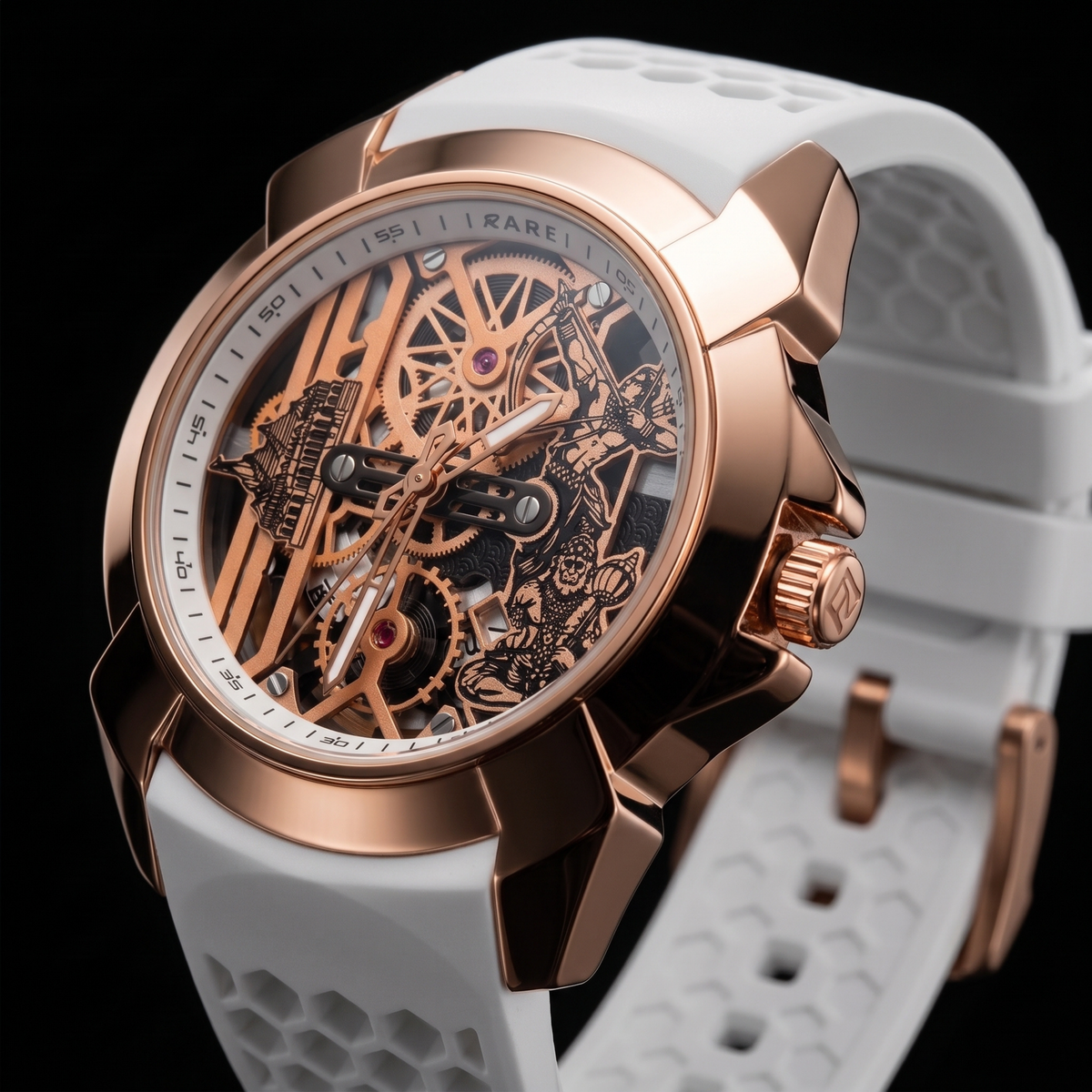Raghunandan Gold With Silicone White S