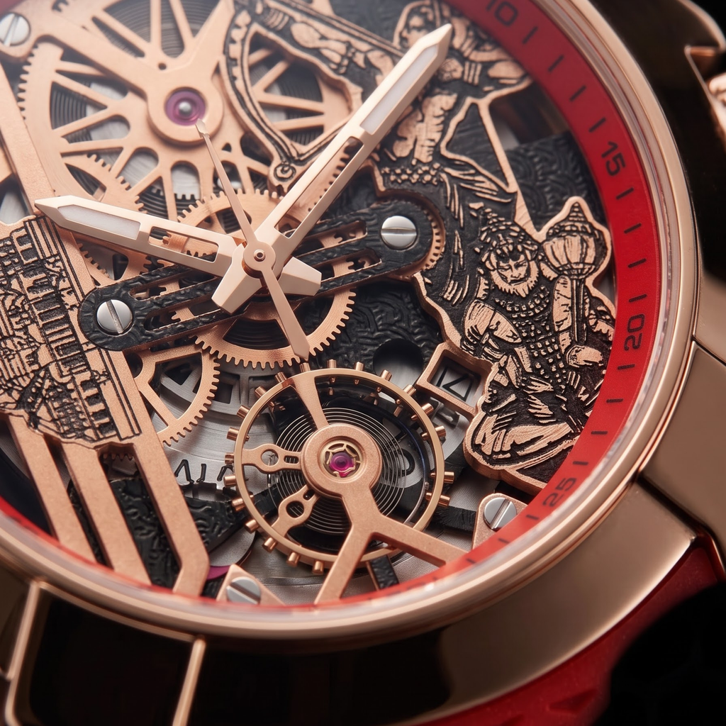 Raghunandan Gold With Silicone Red S